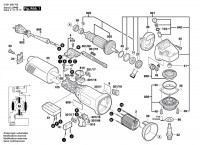 Bosch 0 601 806 732 Gws 14-150C Angle Grinder 230 V / Eu Spare Parts